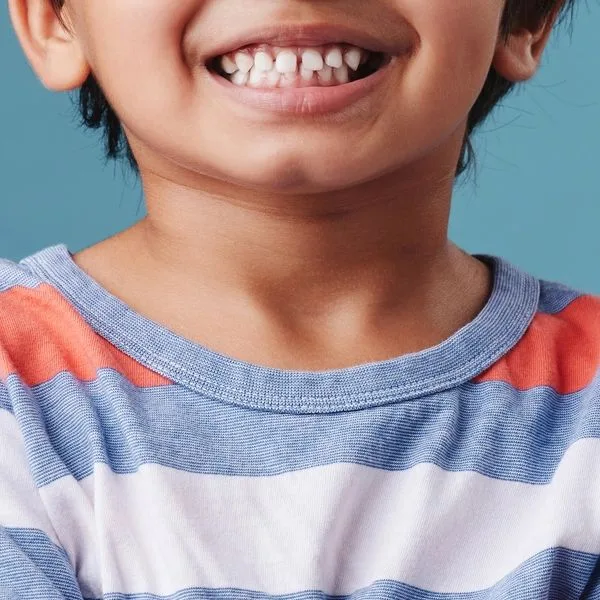Illustrative draft image: Happy child at the dentist